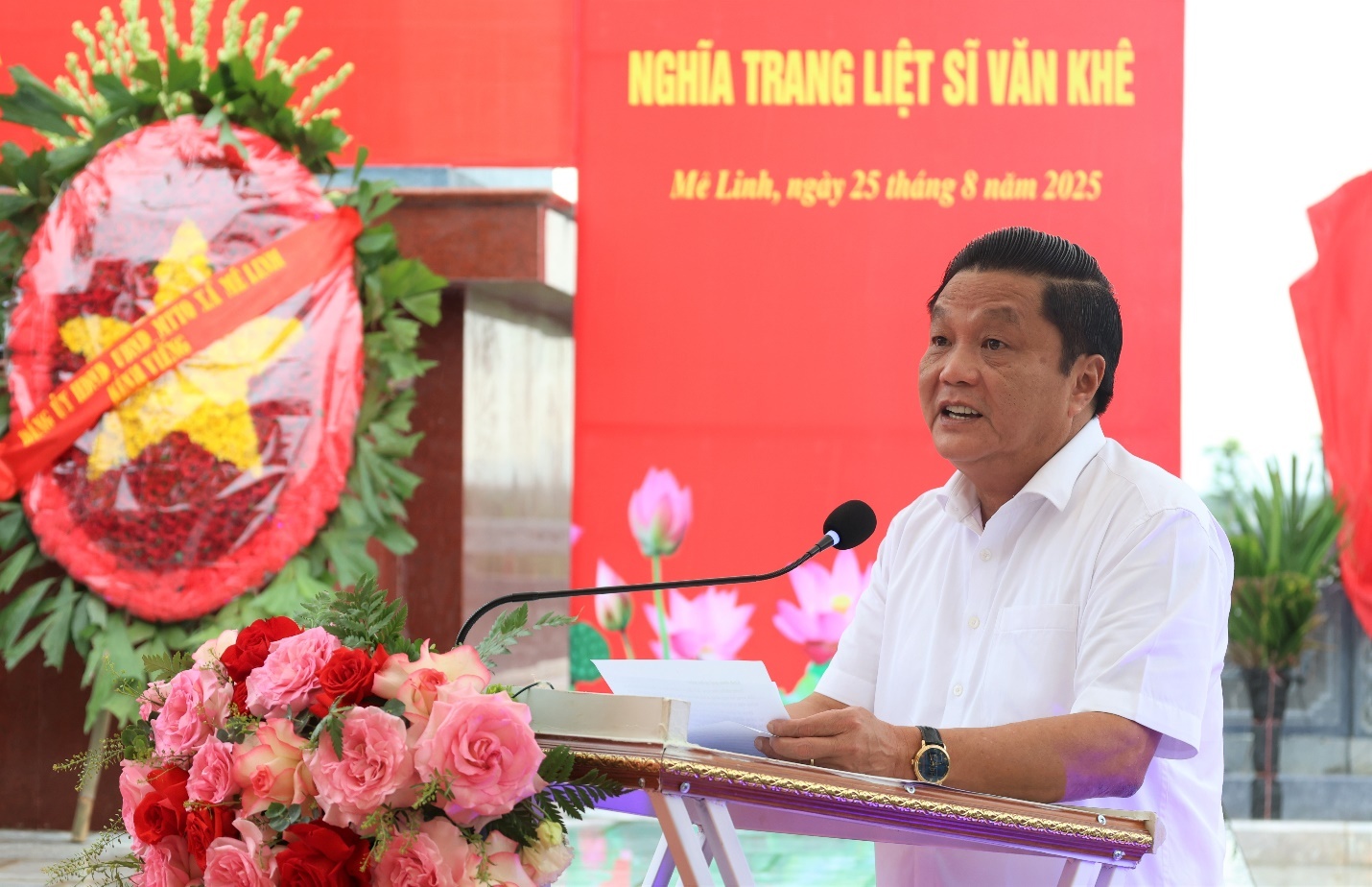 Xã Mê Linh: Khánh thành công trình nghĩa trang liệt sĩ Văn Khê- Ảnh 3.
