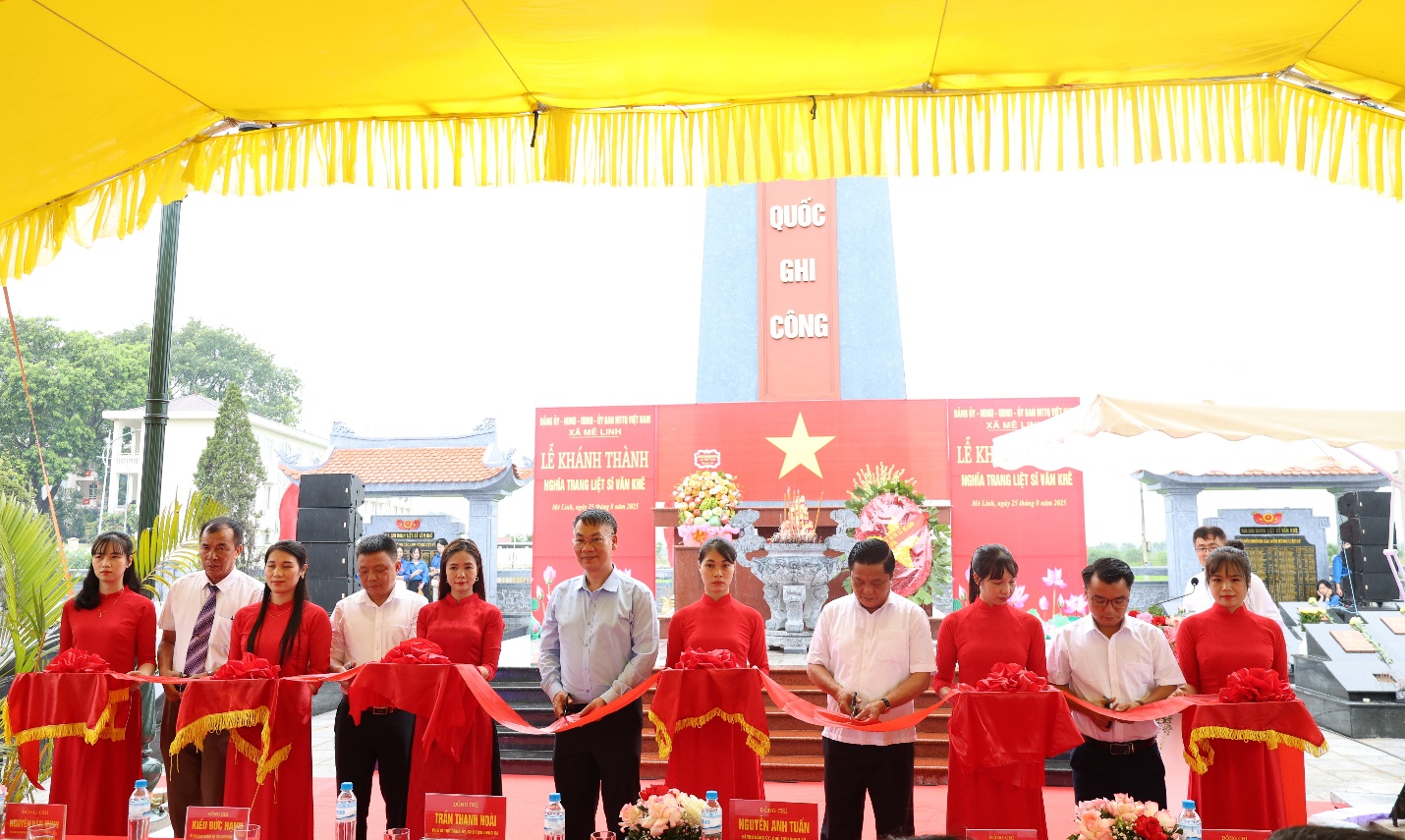Xã Mê Linh: Khánh thành công trình nghĩa trang liệt sĩ Văn Khê- Ảnh 4.