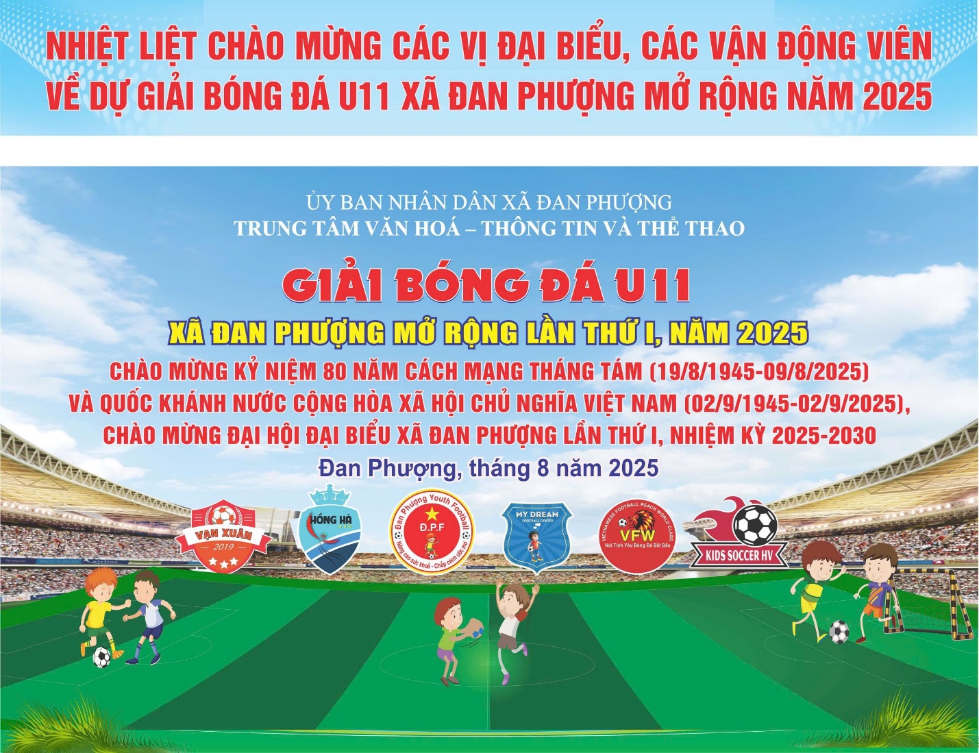 Khởi tranh giải Bóng đá U11 xã Đan Phượng mở rộng 2025- Ảnh 1.