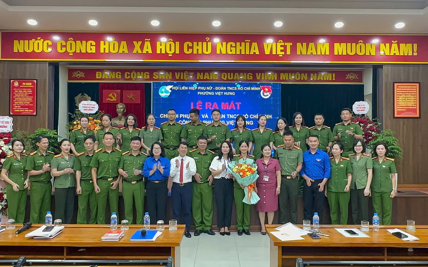 Đoàn TNCS Hồ Chí Minh phường thành lập và chỉ định nhân sự lâm thời Đoàn TNCS Hồ Chí Minh Công an phường Việt Hưng
