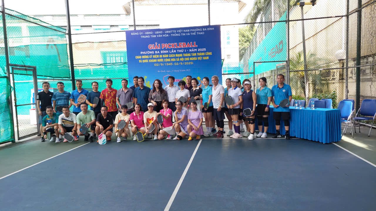 Giải Pickleball phường Ba Đình lần thứ nhất năm 2025- Ảnh 1.