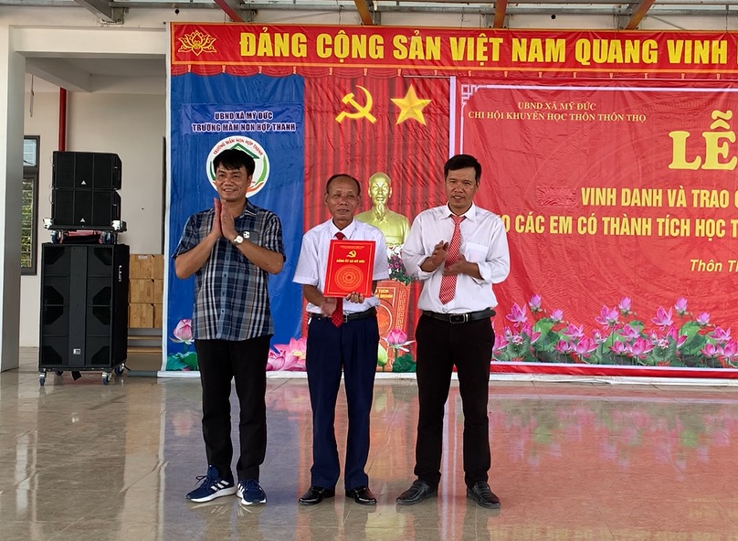 Thôn Thọ, xã Mỹ Đức tổ chức lễ vinh danh và trao quà khuyến học năm học 2024-2025- Ảnh 4.
