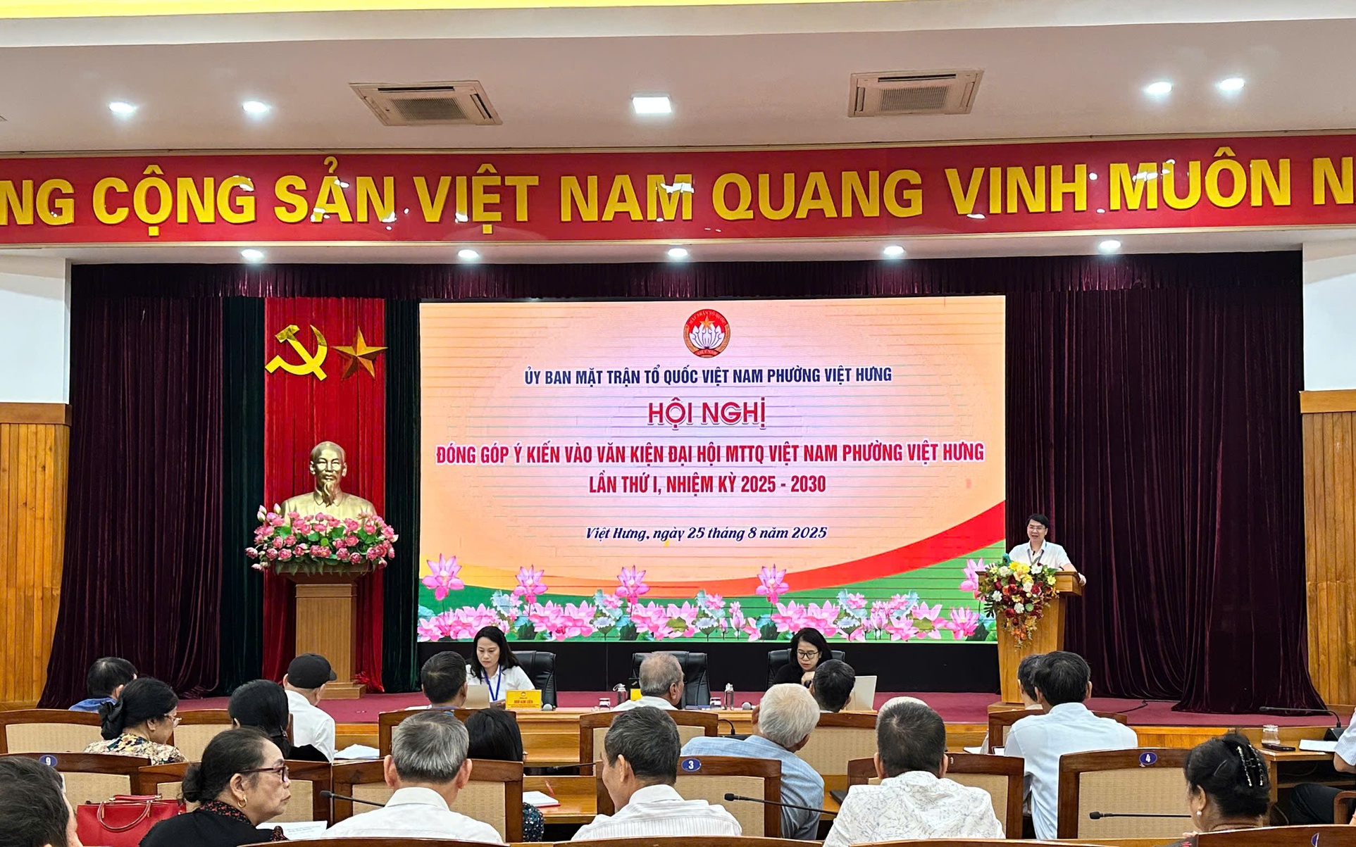 Ủy ban MTTQ Việt Nam phường triển khai kế hoạch tổ chức Đại hội đại biểu MTTQ Việt Nam phường Việt Hưng lần thứ I, nhiệm kỳ 2025 - 2030