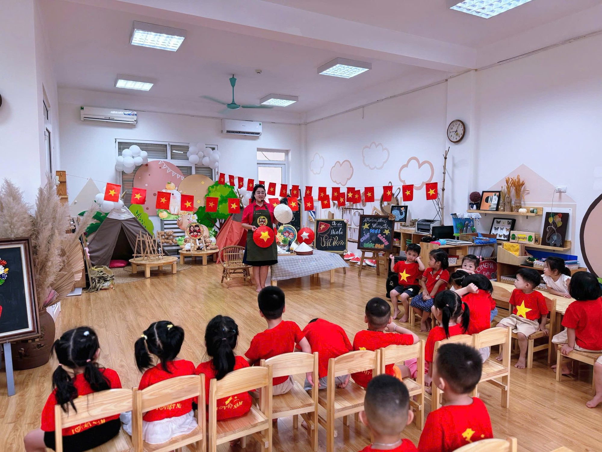 A group of children in a classroom  AI-generated content may be incorrect.