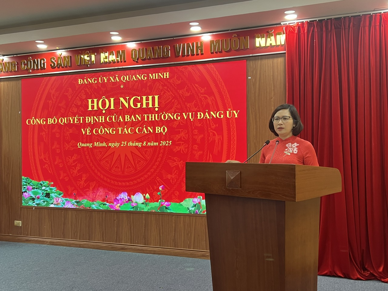 Xã Quang Minh: Công bố Quyết định bổ nhiệm Phó Chánh Văn phòng Đảng ủy- Ảnh 3.