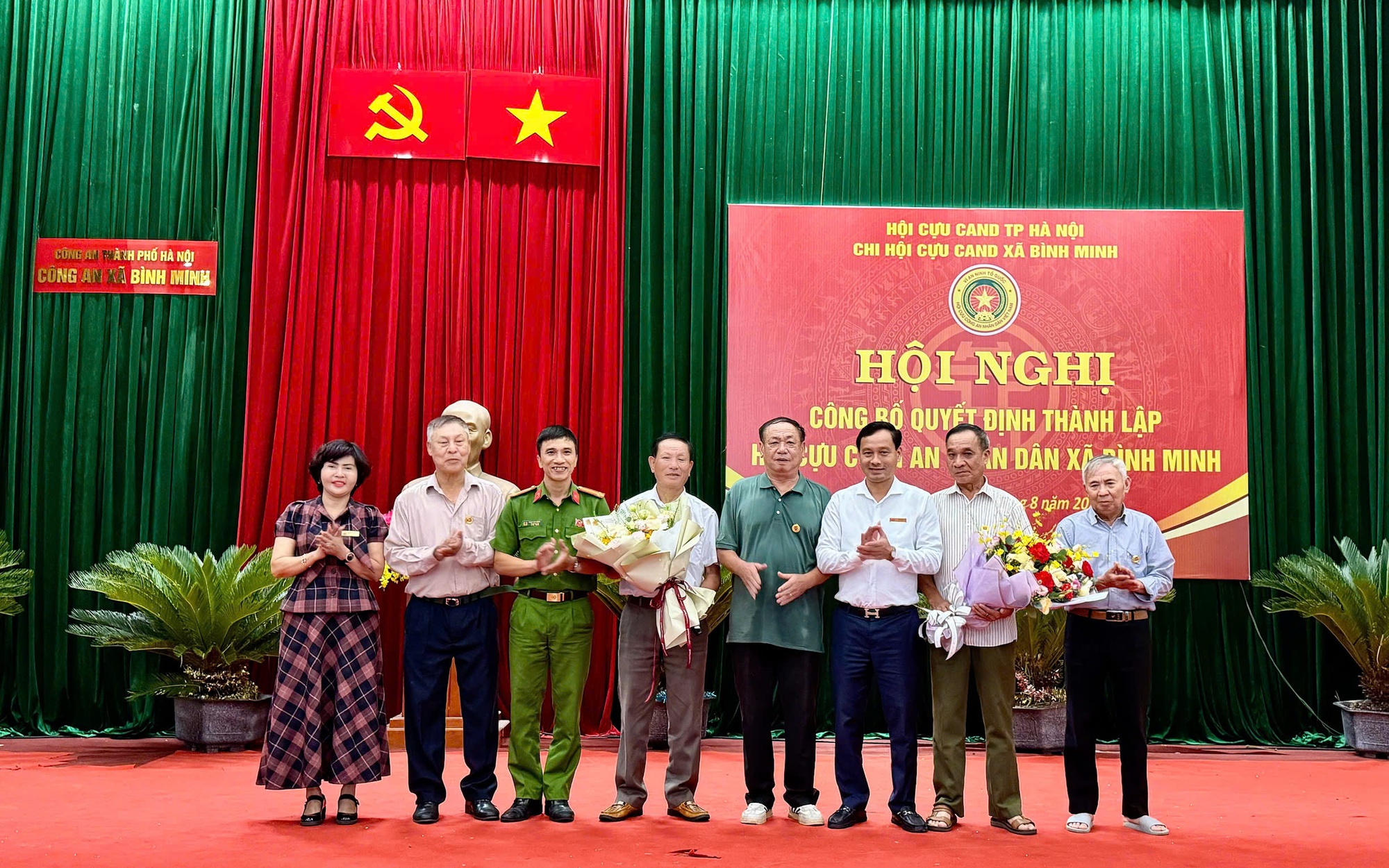 THÀNH LẬP CHI HỘI CỰU CÔNG AN NHÂN DÂN XÃ BÌNH MINH