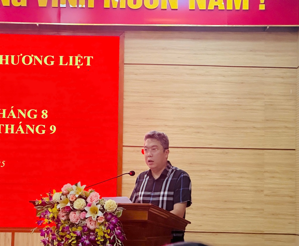 Phường Phương Liệt tổ chức họp giao ban định kỳ tập thể UBND phường tháng 8/2025 và triển khai nhiệm vụ trọng tâm tháng 9/2025- Ảnh 9.
