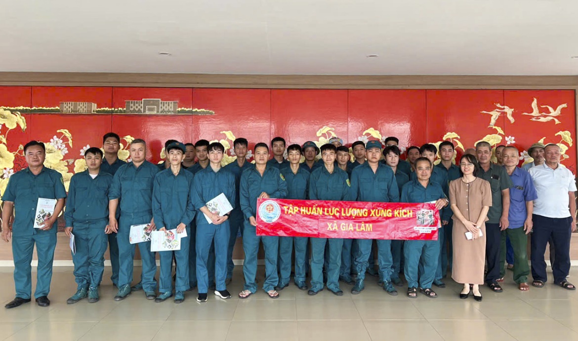 Gia Lâm tập huấn lực lượng xung kích, phòng chống thiên tai cấp xã- Ảnh 2.
