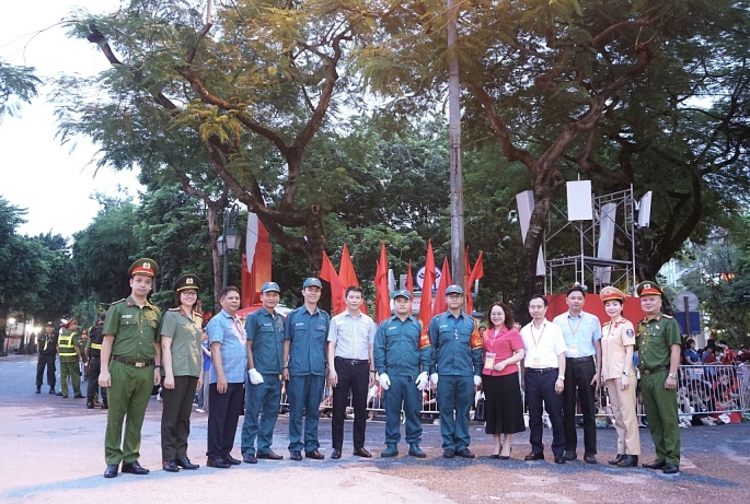 Phường Cửa Nam động viên các lực lượng phục vụ trực tiếp Lễ diễu binh, diễu hành- Ảnh 2.