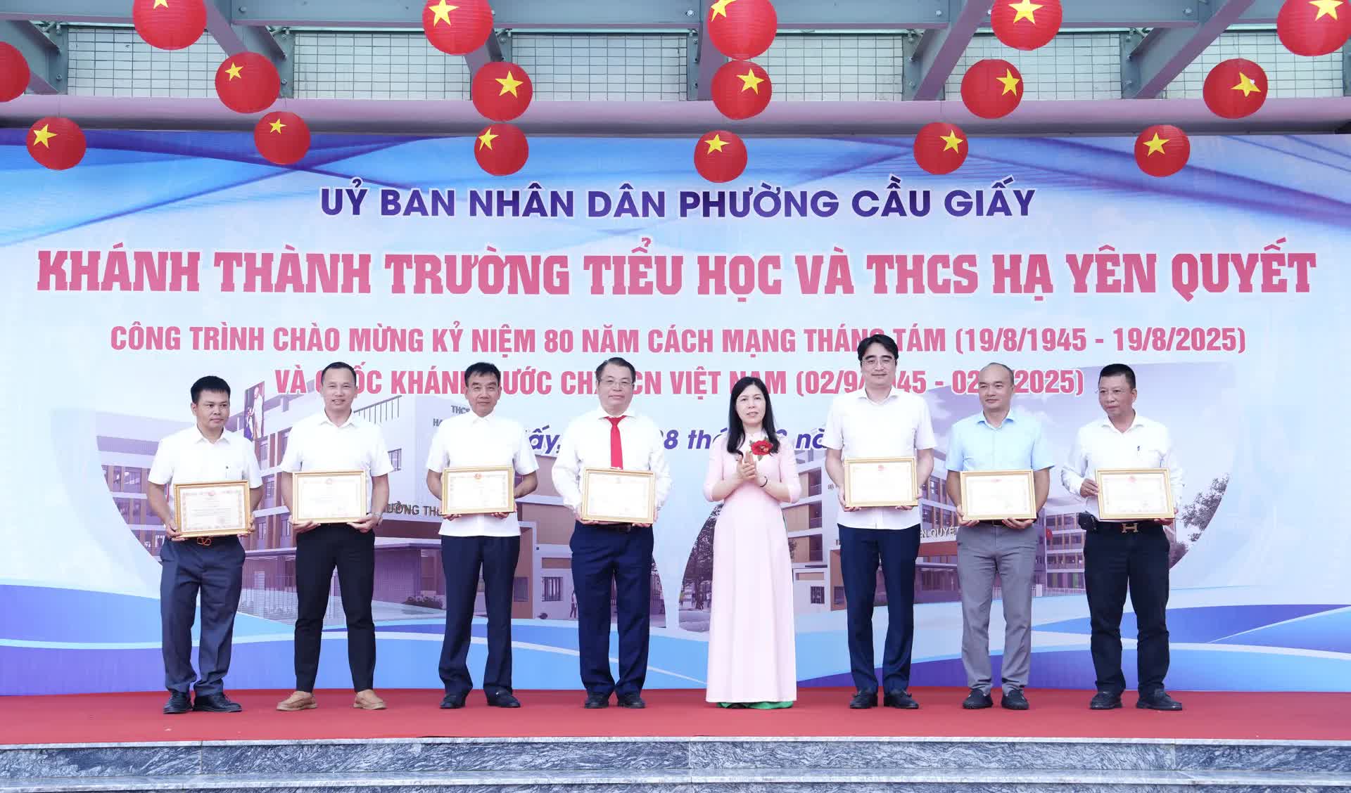 Phường Cầu Giấy: khánh thành trường Tiểu học và THCS Hạ Yên Quyết- Ảnh 3.
