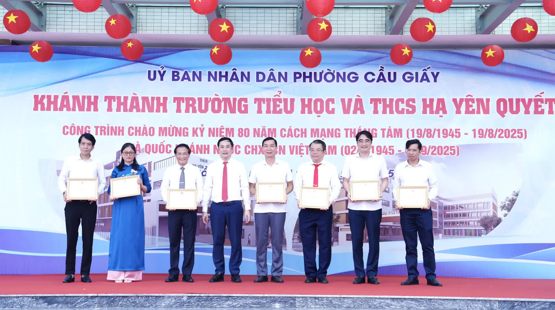 Phường Cầu Giấy: khánh thành trường Tiểu học và THCS Hạ Yên Quyết- Ảnh 4.