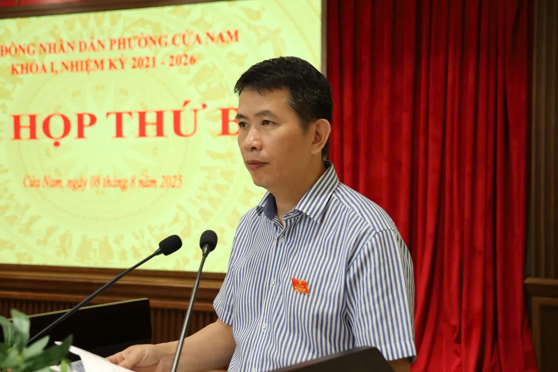 HĐND phường Cửa Nam tổ chức Kỳ họp thứ 3- Ảnh 2.