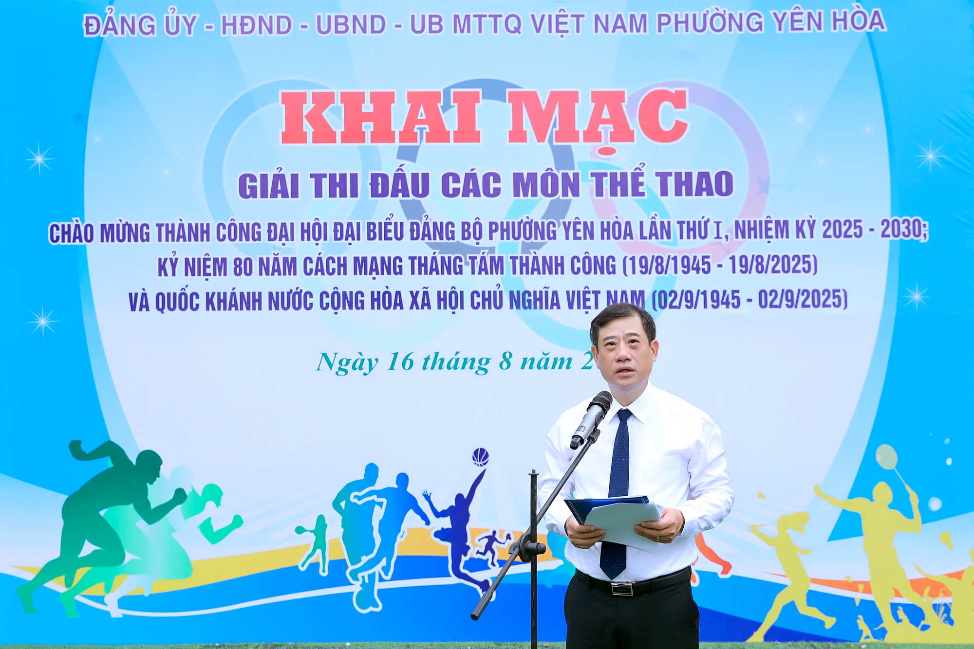Khai mạc Giải thi đấu thể thao phường Yên Hoà năm 2025 - Ảnh 2.