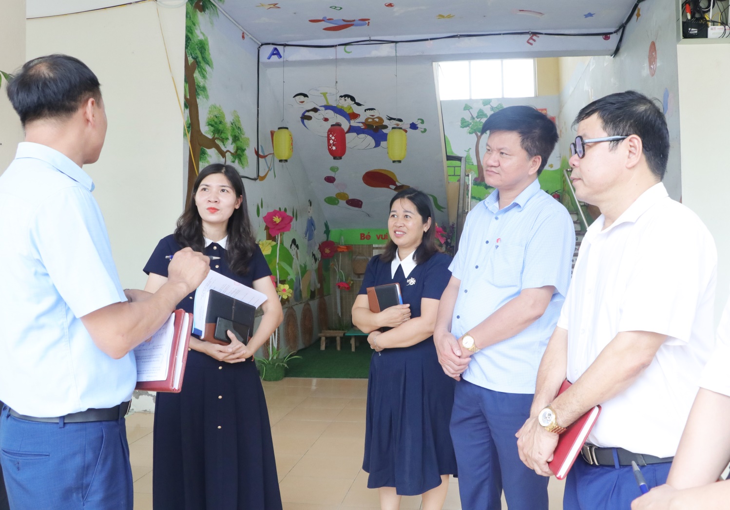 HĐND Xã Trần Phú: khảo sát thực tế tại 04 trường học trên địa bàn- Ảnh 5.