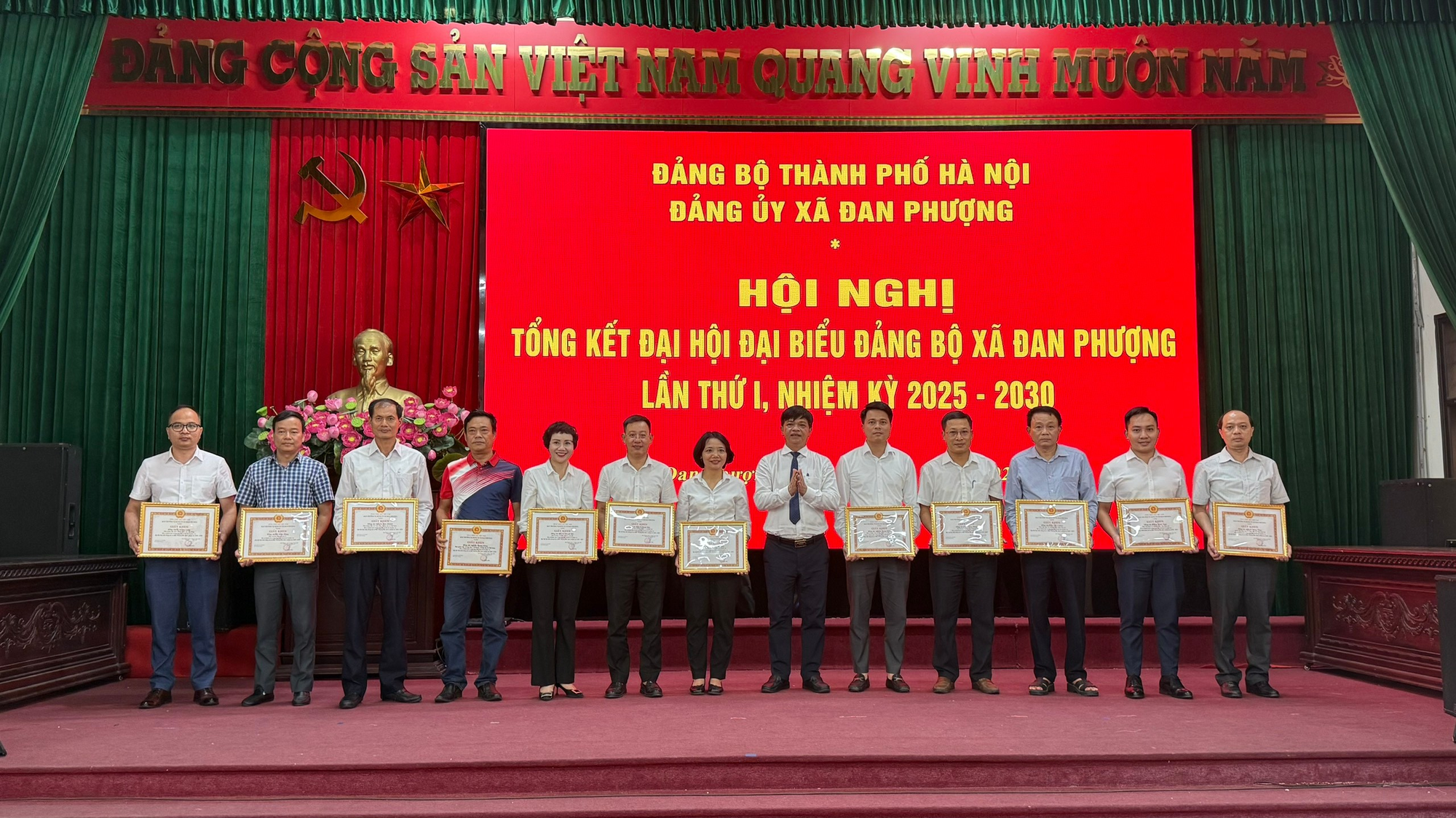 Đảng ủy xã Đan Phượng tổng kết công tác Đại hội Đảng bộ xã lần thứ I, nhiệm kỳ 2025-2030.- Ảnh 5.