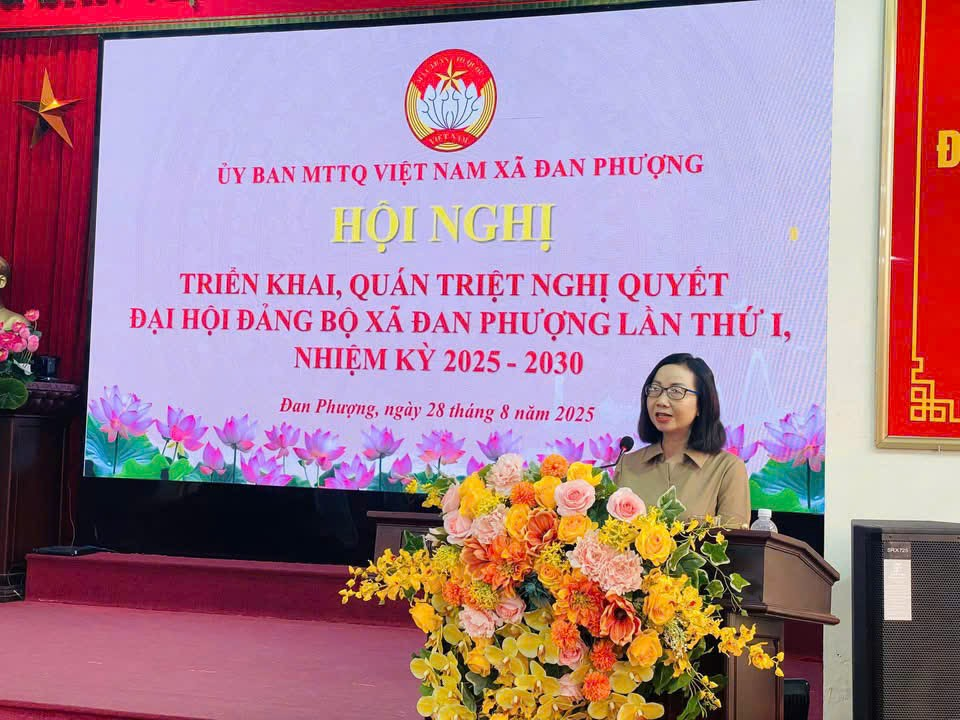 Hơn 200 đại biểu thuộc MTTQ xã được quán triệt Nghị quyết Đại hội Đảng bộ xã Đan Phượng lần thứ I, nhiệm kỳ 2025-2030.- Ảnh 1.