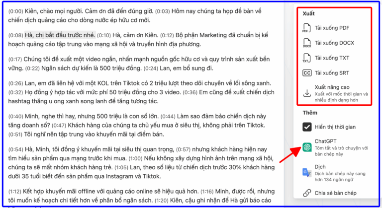 CHUYÊN MỤC:BÌNH DÂN HỌC VỤ SỐ
Bài 12: Thư ký AI - thay bạn ghi chép lại cuộc họp- Ảnh 8.
