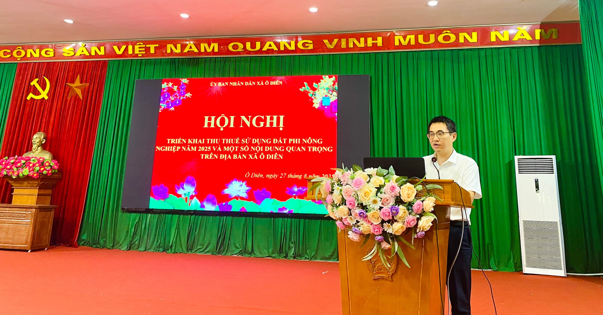 Xã Ô Diên triển khai kế hoạch thu thuế sử dụng đất phi nông nghiệp năm 2025 qua ứng dụng eTax Mobile- Ảnh 1.