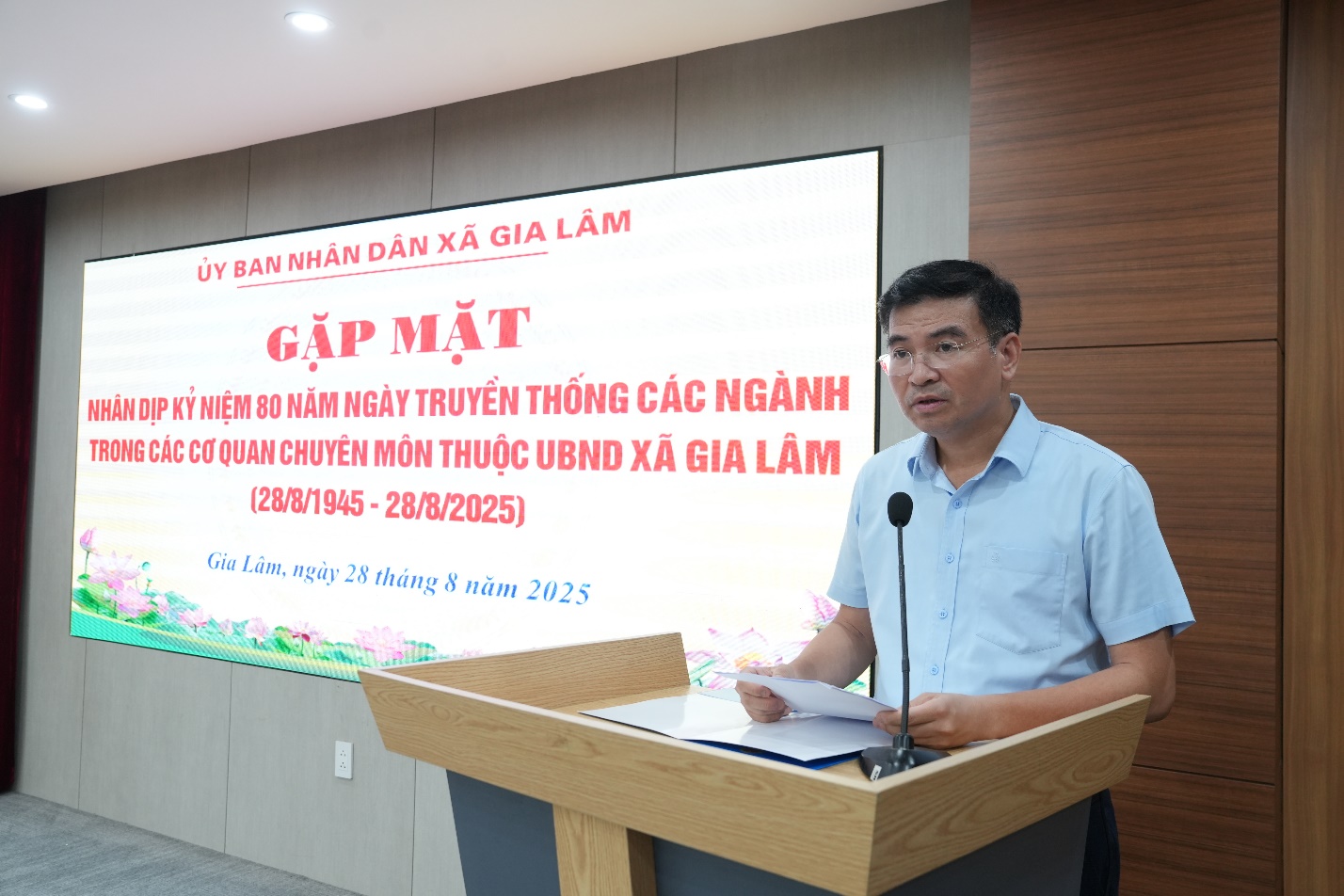 Xã Gia Lâm tổ chức gặp mặt nhân dịp kỷ niệm 80 năm ngày truyền thống các ngành trong cơ quan chuyên môn thuộc UBND xã- Ảnh 2.