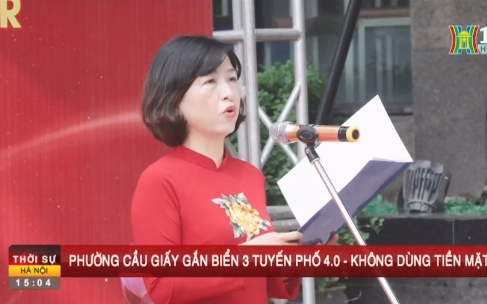 Phường Cầu Giấy gắn biển các mô hình chào mừng kỷ niệm 80 năm Cách mạng tháng Tám và Quốc khánh 02/9