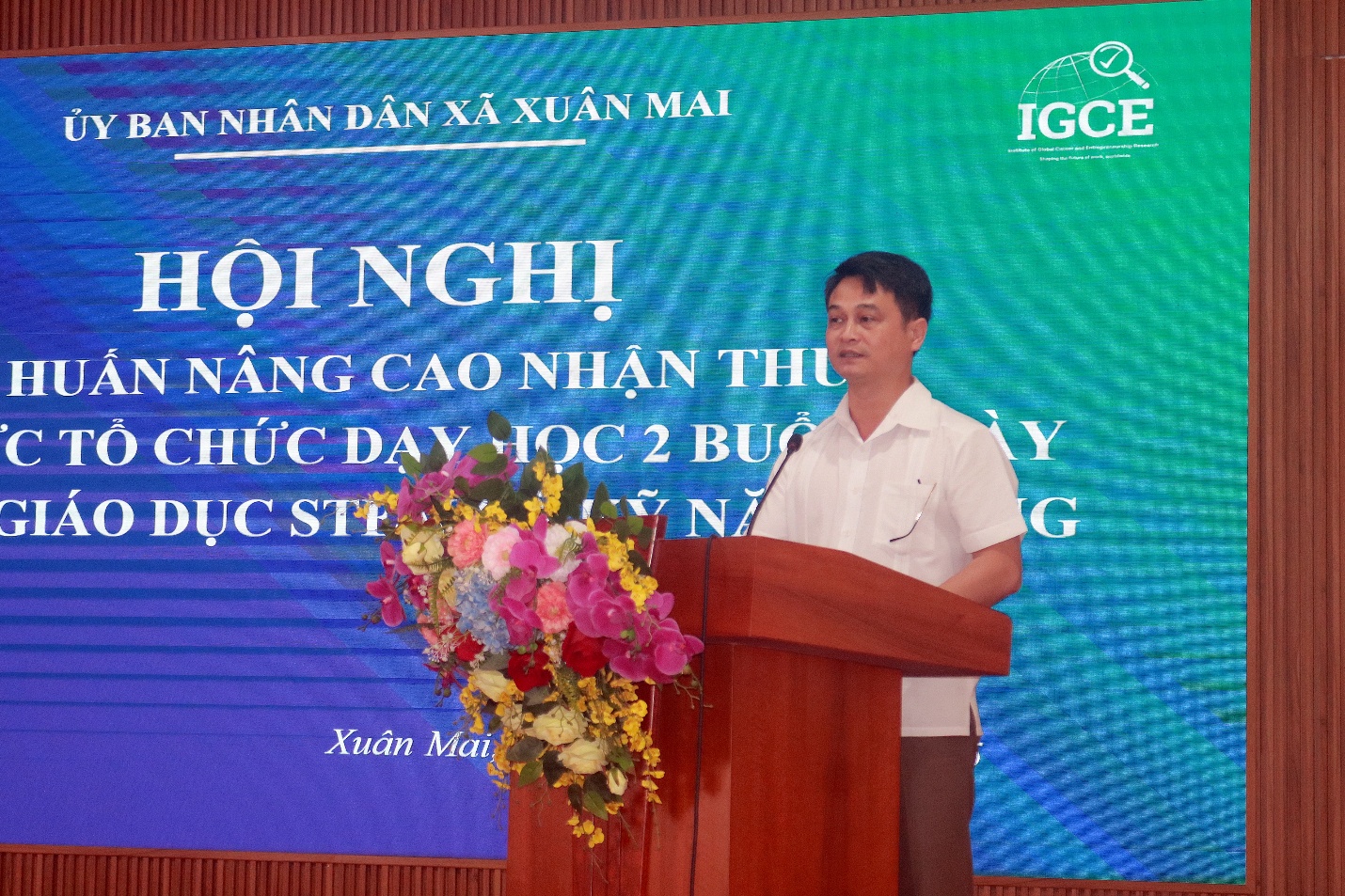 Xã Xuân Mai tổ chức hội nghị tập huấn nâng cao năng lực dạy học 2 buổi/ngày gắn với giáo dục STEM và kỹ năng sống- Ảnh 2.