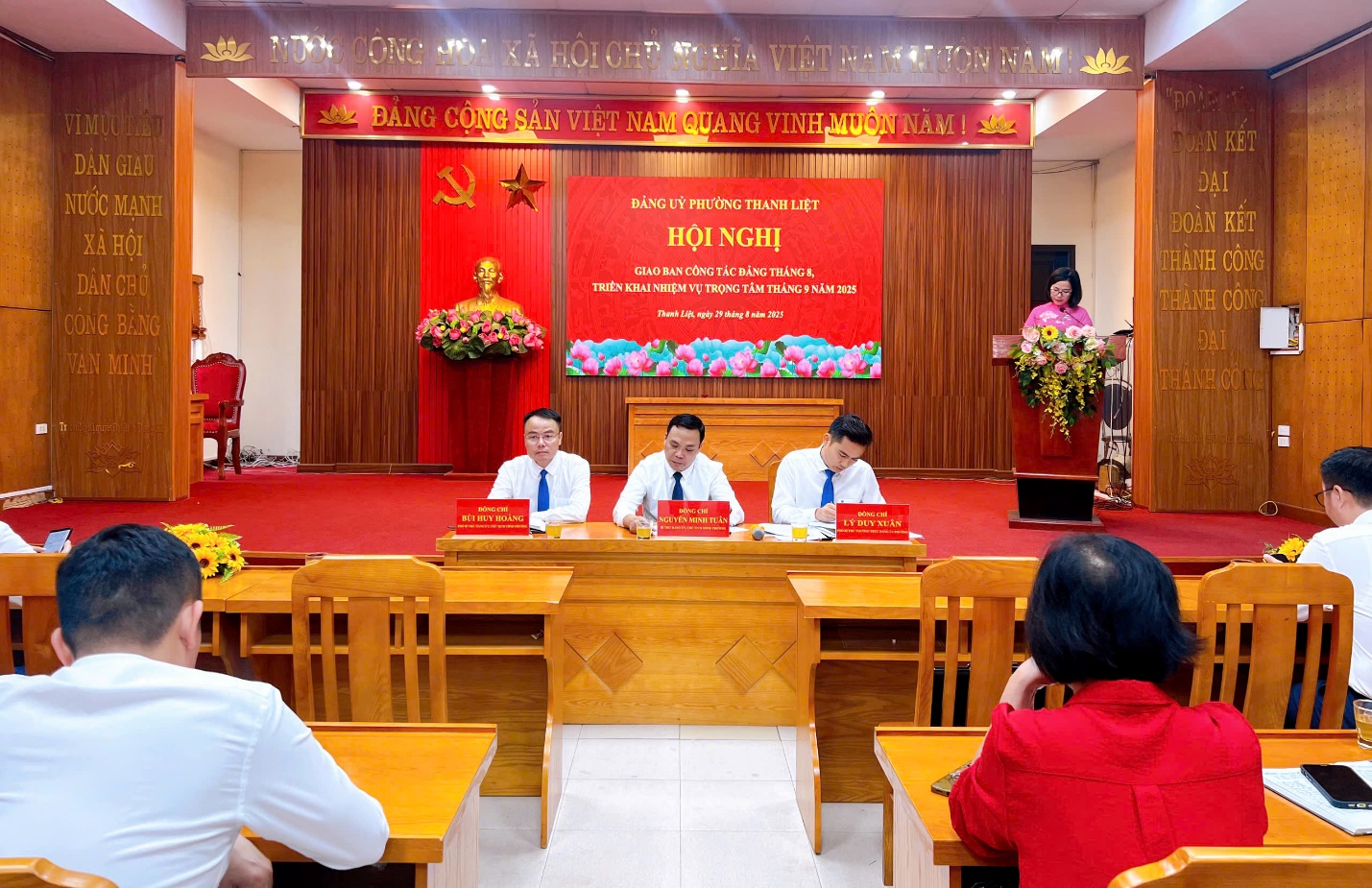Đảng ủy phường Thanh Liệt tổ chức Hội nghị giao ban công tác Đảng tháng 8, triển khai nhiệm vụ trọng tâm tháng 9/2025- Ảnh 1.