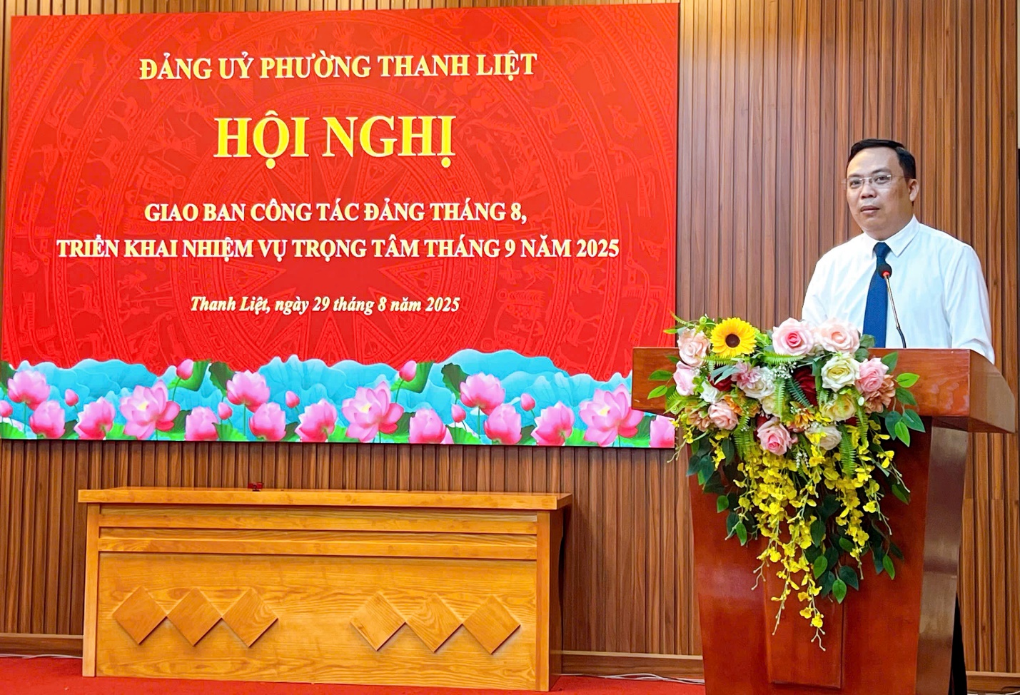 Đảng ủy phường Thanh Liệt tổ chức Hội nghị giao ban công tác Đảng tháng 8, triển khai nhiệm vụ trọng tâm tháng 9/2025- Ảnh 6.