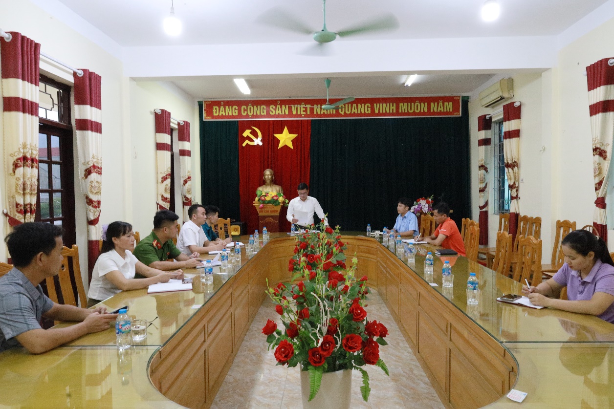 Trung tâm Văn hoá, Thông tin và Thể thao xã Cổ Đô tổ chức hội nghị triển khai chương trình văn hoá, văn nghệ, truyền hình trực tiếp lễ diễu binh, diễu hành, kỷ niệm 80 năm ngày Quốc khánh Nước Cộng Hoà Xã hội Chủ nghĩa Việt Nam của- Ảnh 1.