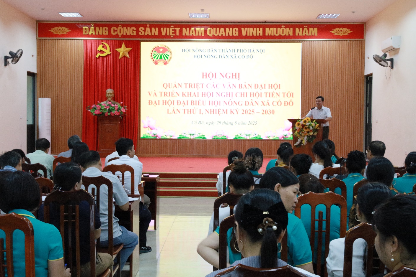 HỘI NÔNG DÂN XÃ CỔ ĐÔ TỔ CHỨC HỘI NGHỊ QUÁN TRIỆT CÁC VĂN BẢN ĐẠI HỘI VÀ TRIỂN KHAI ĐẠI HỘI CHI HỘI TIẾN TỚI ĐẠI HỘI ĐẠI BIỂU HỘI NÔNG DÂN XÃ CỔ ĐÔ LẦN THỨ I, NHIỆM KỲ 2025-2030.- Ảnh 1.