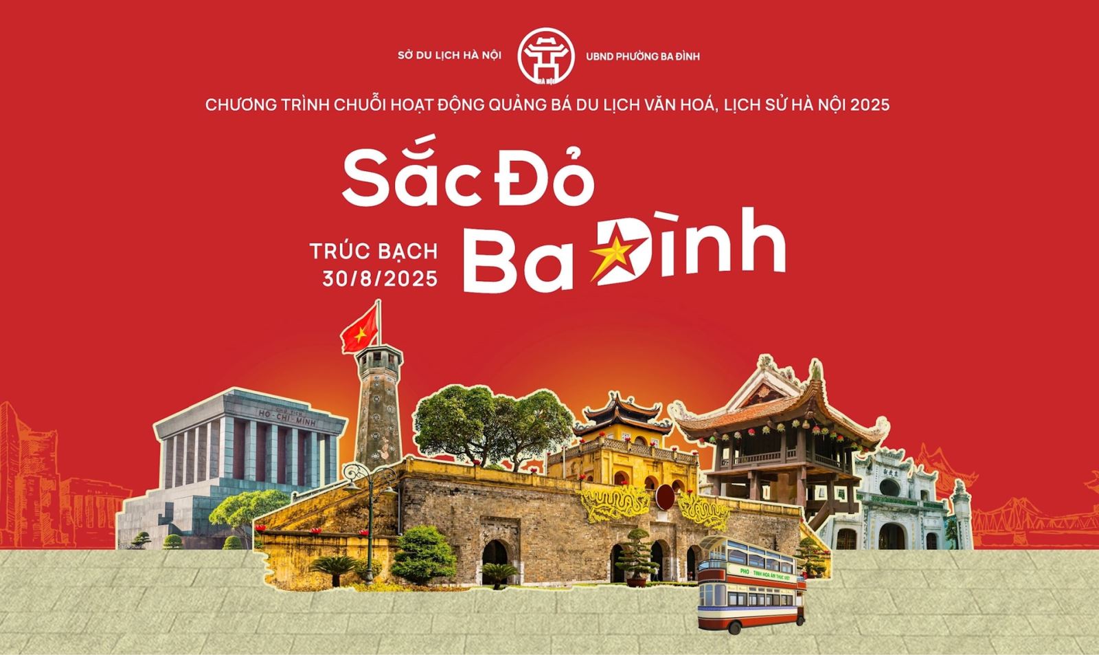 Khởi động 'Sắc đỏ Ba Đình' với 28.000 lá cờ Tổ quốc trên tuyến phố dài 800 mét- Ảnh 2.