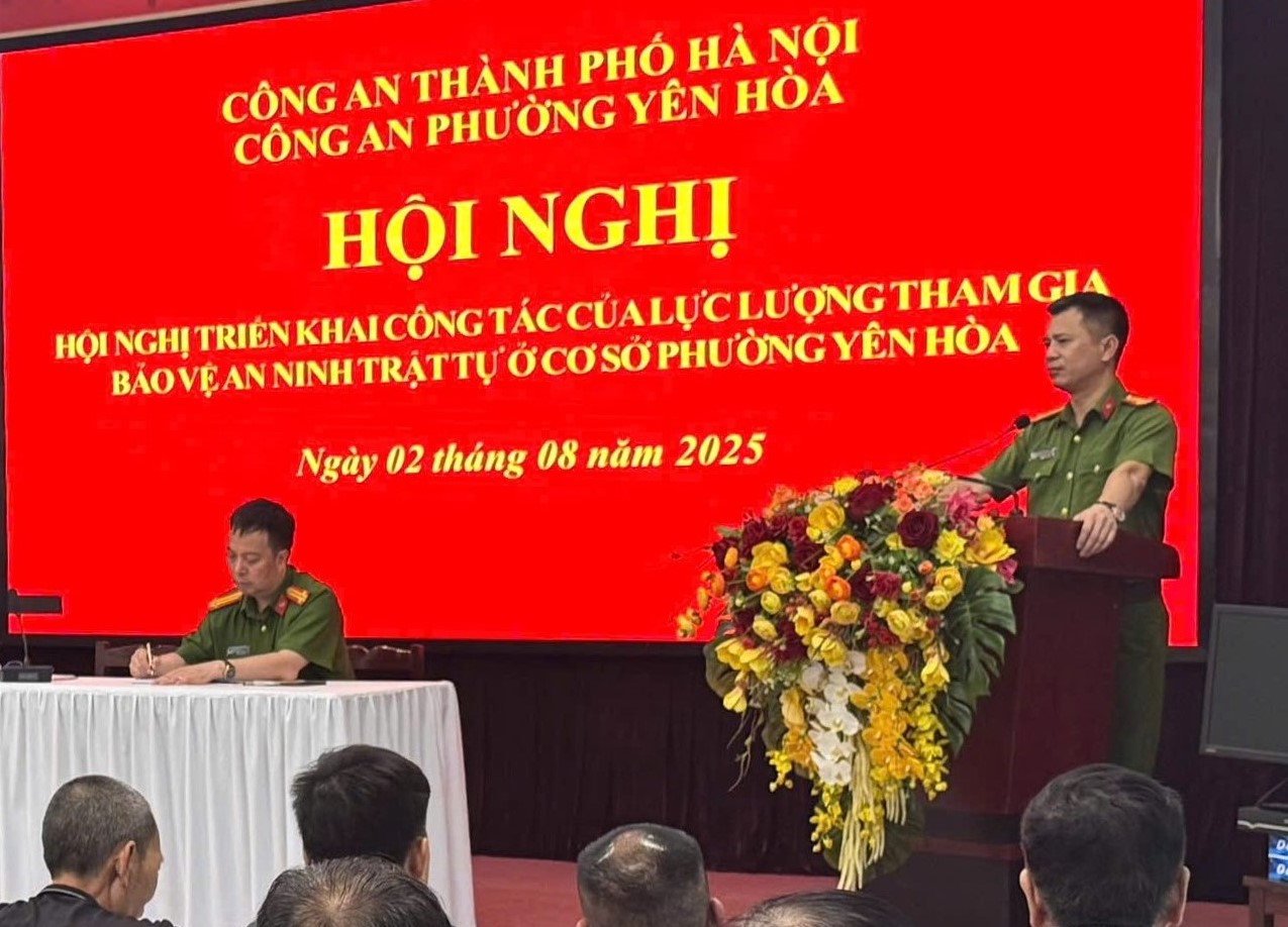 Phát huy vai trò của lực lượng tham gia bảo vệ an ninh trật tự ở cơ sở trên địa bàn phường Yên Hòa.- Ảnh 2.