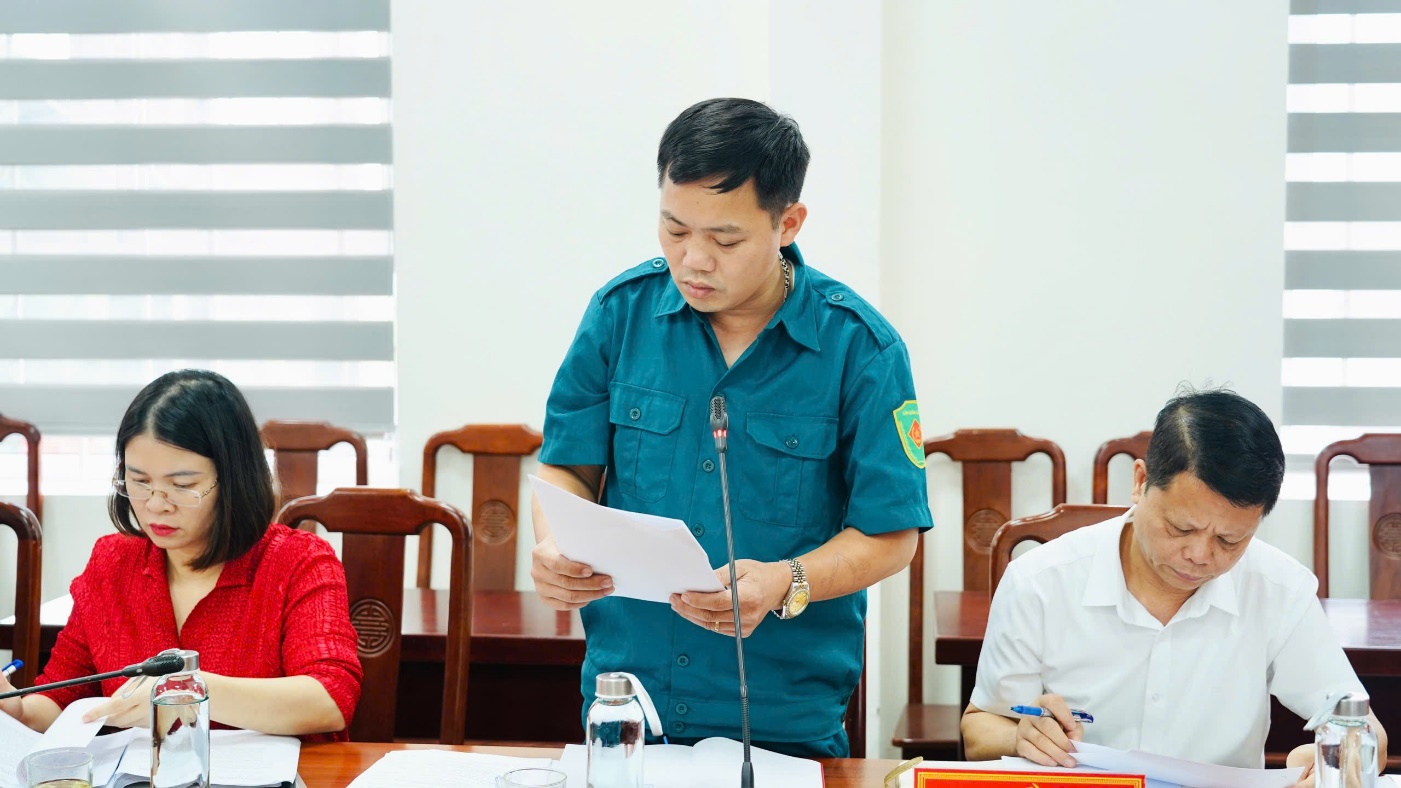 Hội nghị phối hợp hiệp đồng thực hiện nhiệm vụ quân sự - quốc phòng tại xã Yên Lãng- Ảnh 2.
