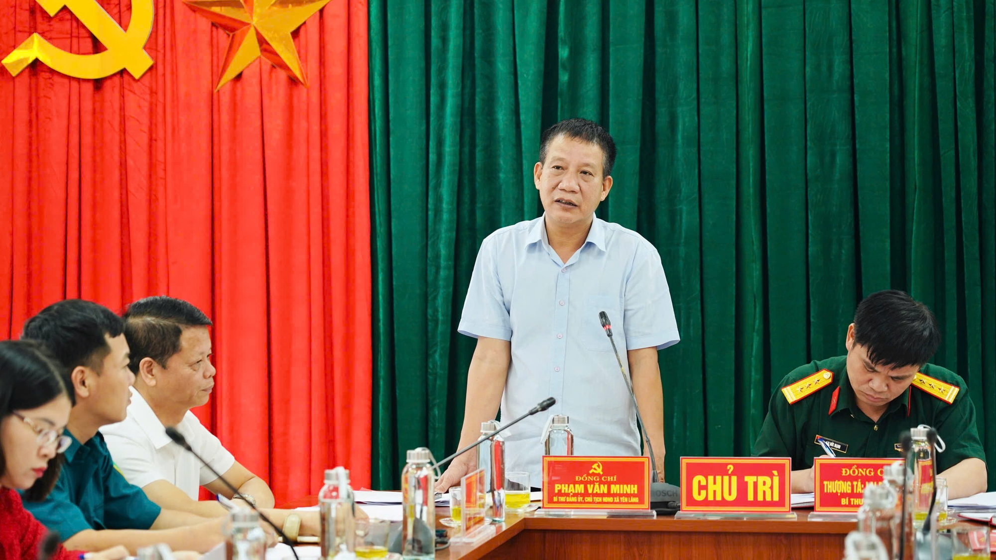 Hội nghị phối hợp hiệp đồng thực hiện nhiệm vụ quân sự - quốc phòng tại xã Yên Lãng- Ảnh 4.