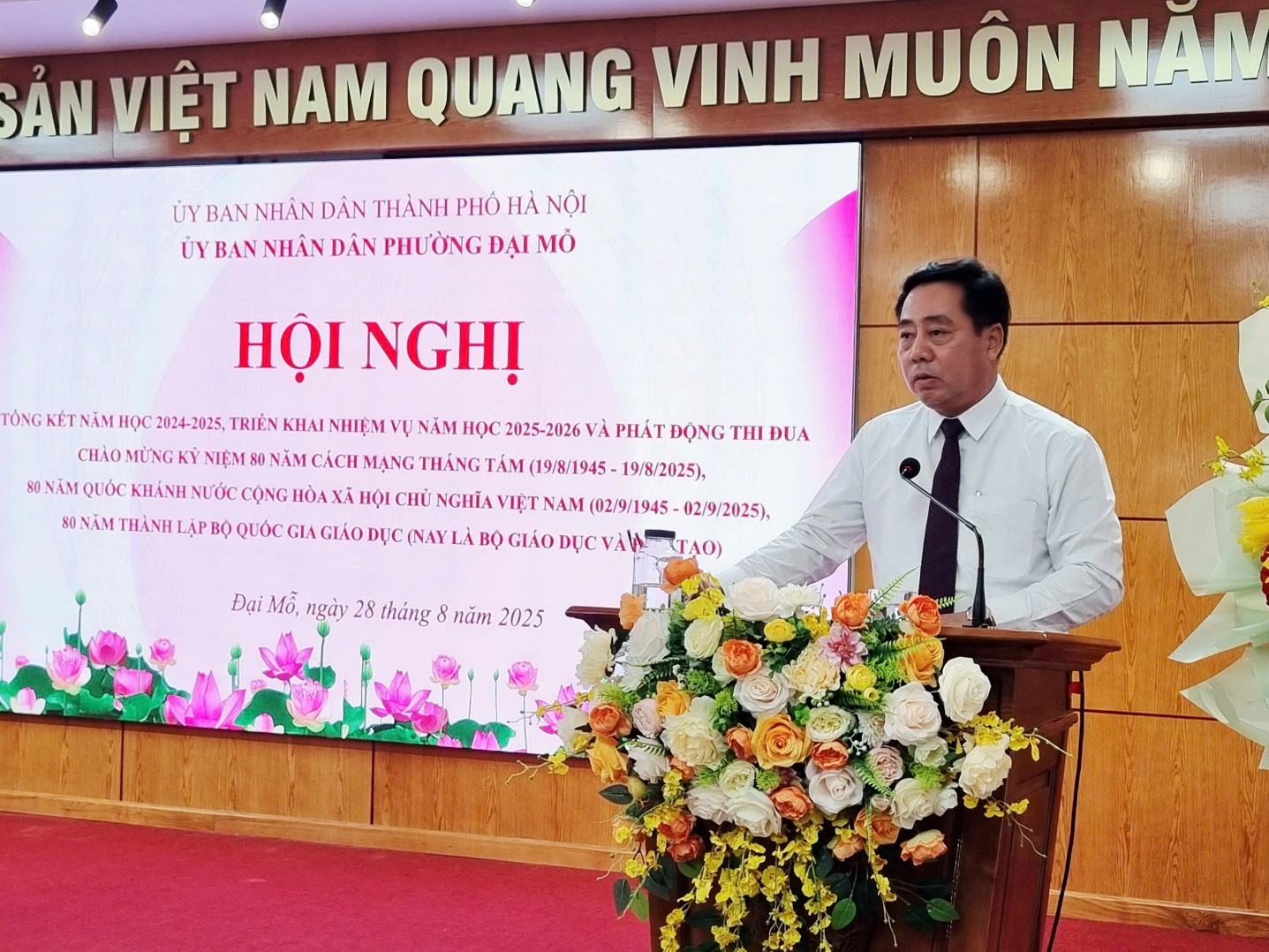 Phường Đại Mỗ tổ chức hội nghị tổng kết năm học 2024-2025, triển khai nhiệm vụ năm học 2025-2026- Ảnh 5.