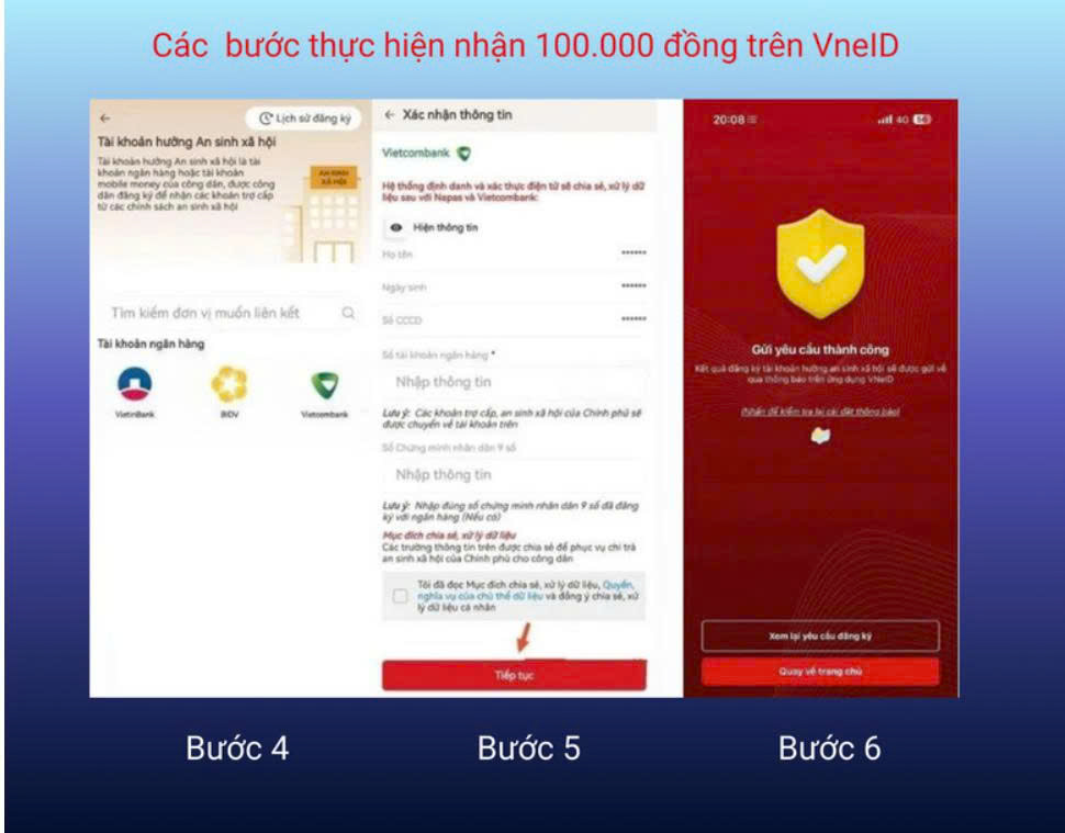 Hướng dẫn cách thức nhận 100.000 đồng dịp Quốc khánh 2/9 qua VNeID- Ảnh 2.
