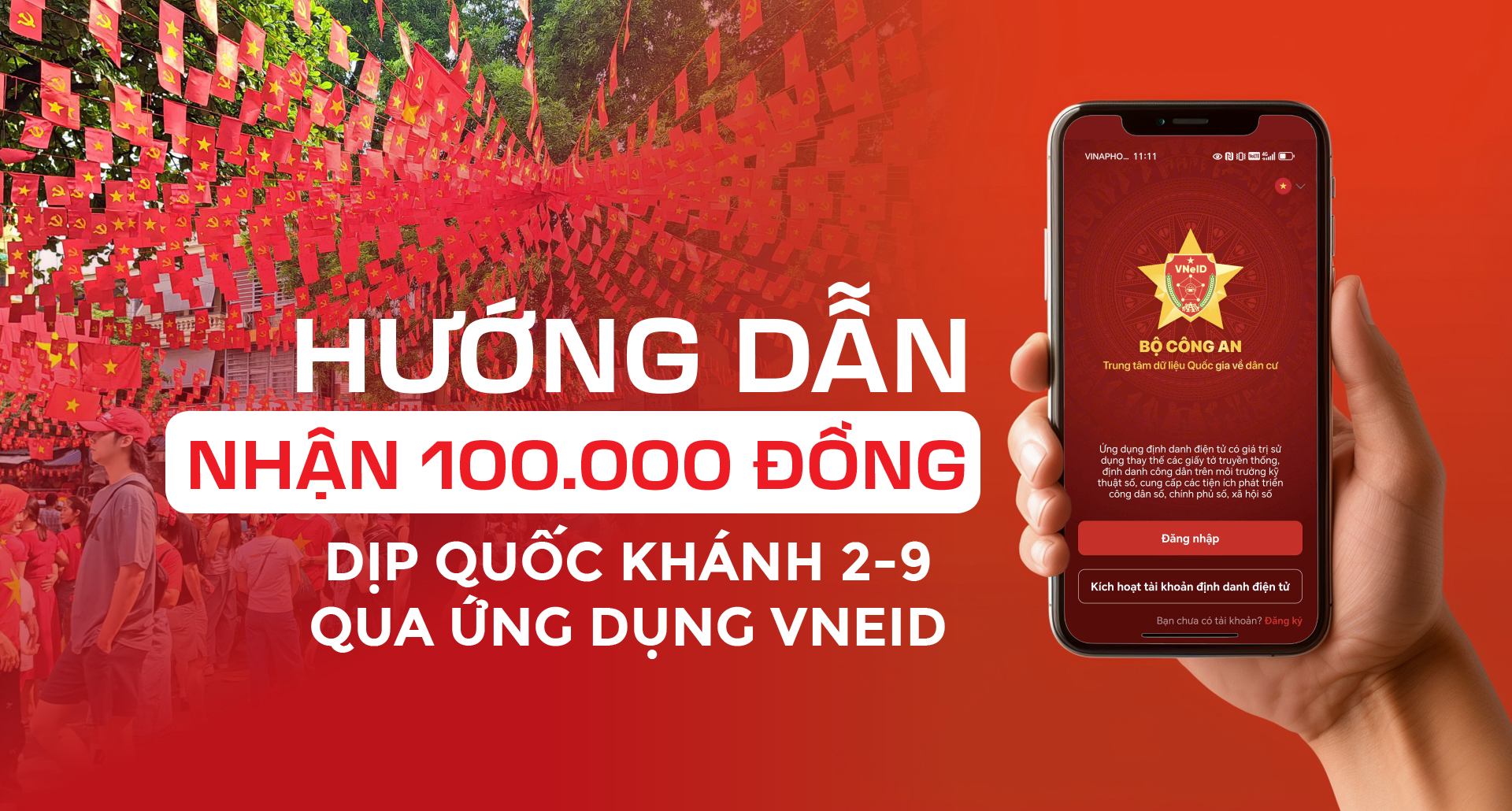 Hướng dẫn NHẬN QUÀ TẾT ĐỘC LẬP - QUỐC KHÁNH 2/9/2025 qua tài khoản ngân hàng và VNeID- Ảnh 6.