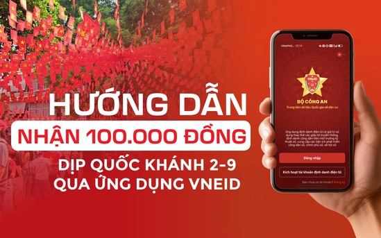 Hướng dẫn nhận quà 2/9 qua ứng dụng VNeID