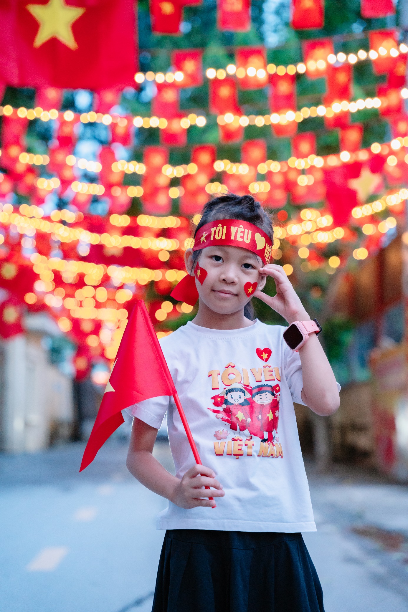 An Khánh rực rỡ cờ hoa chào mừng Quốc khánh 2/9- Ảnh 7.