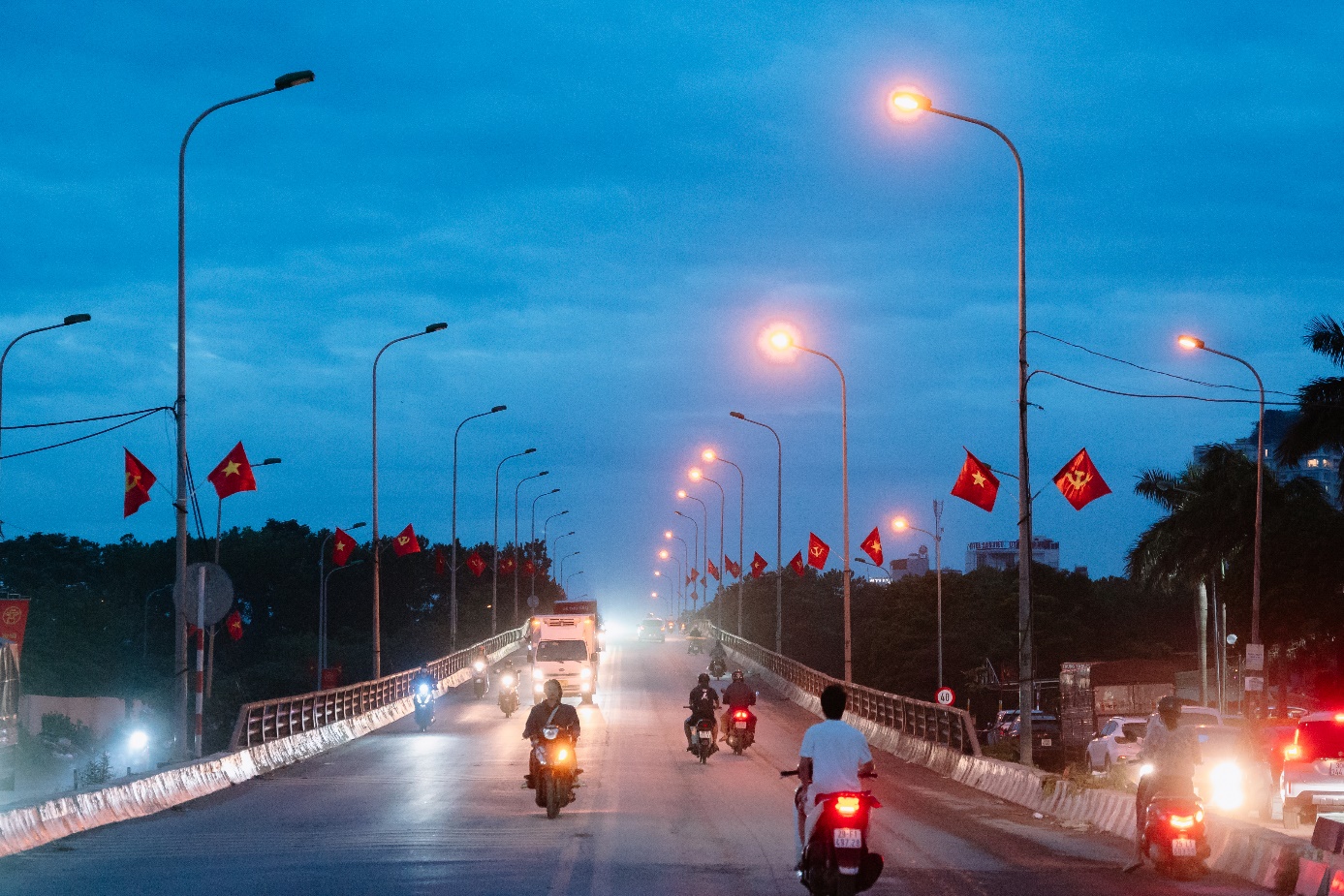 An Khánh rực rỡ cờ hoa chào mừng Quốc khánh 2/9- Ảnh 10.