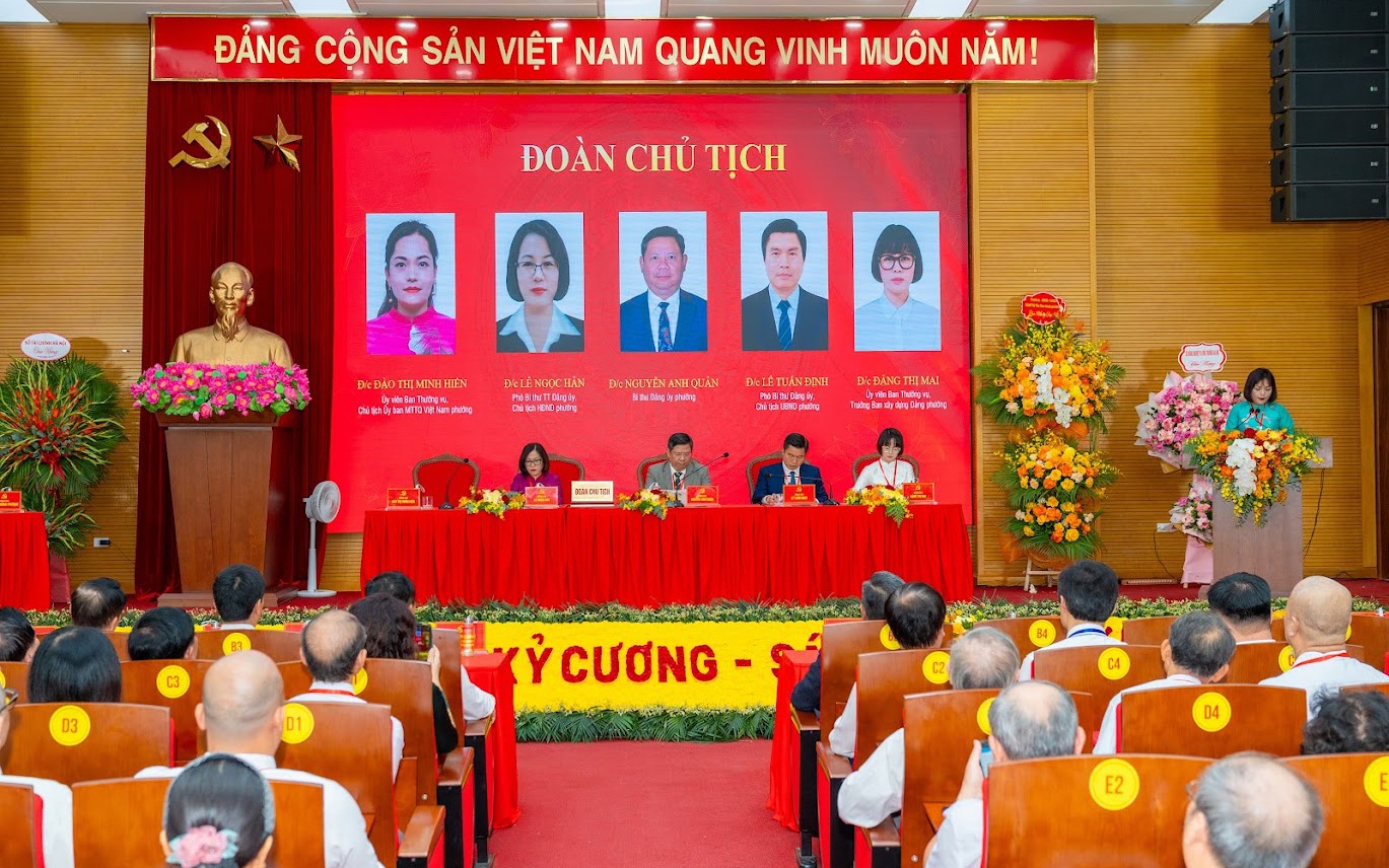 Đại hội đại biểu Đảng bộ Phường Ô Chợ Dừa lần thứ I, nhiệm kỳ 2025 - 2030 thành công rực rỡ