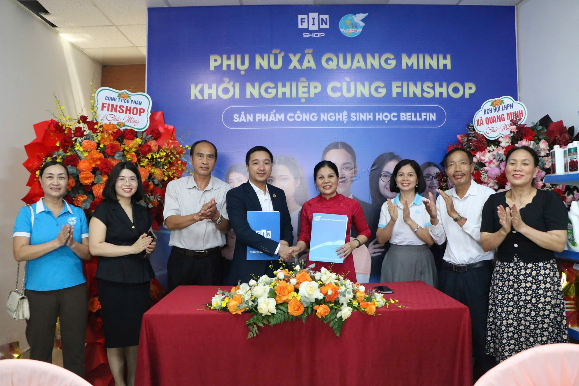 Hội LHPN xã Quang Minh ra mắt điểm hỗ trợ phụ nữ khởi nghiệp- Ảnh 5.