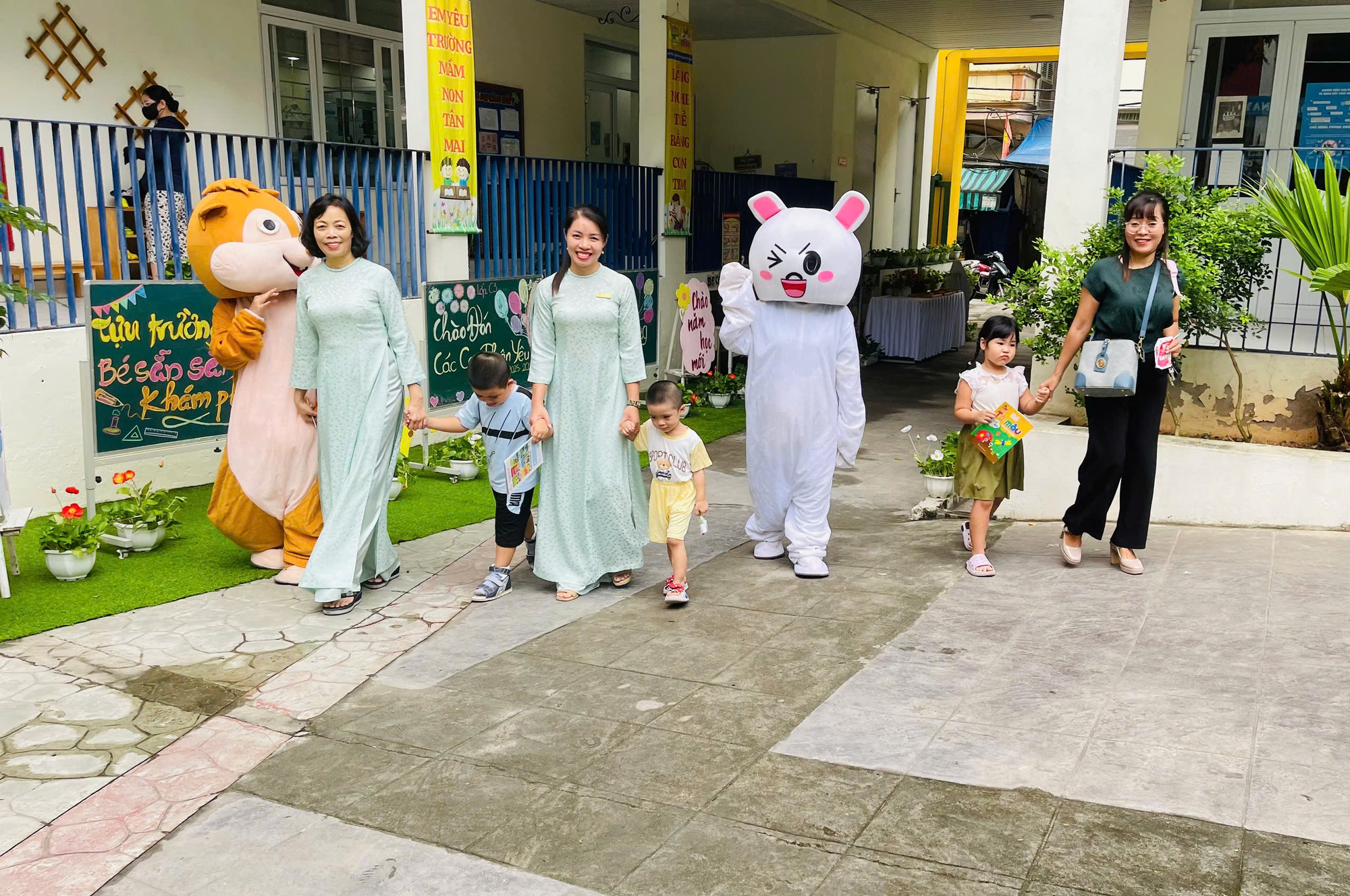 NGÀY TỰU TRƯỜNG RỘN RÀNG- KHỞI ĐẦU HẠNH PHÚC TẠI TRƯỜNG MẦM NON TÂN MAI- Ảnh 1.