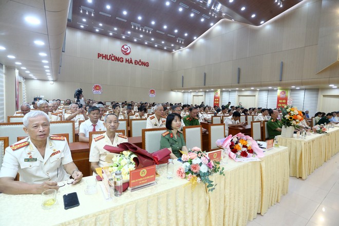 Thành lập Chi hội Cựu Công an nhân dân phường Hà Đông- Ảnh 3.