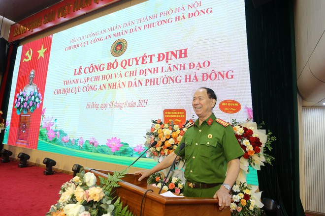 Thành lập Chi hội Cựu Công an nhân dân phường Hà Đông- Ảnh 5.