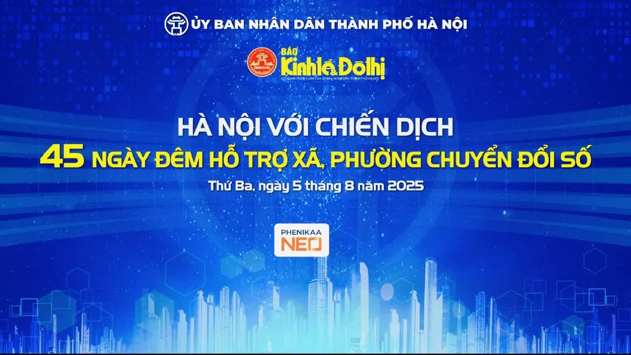 Trực tiếp Talkshow: “Hà Nội với Chiến dịch 45 ngày đêm hỗ trợ xã, phường chuyển đổi số”- Ảnh 1.