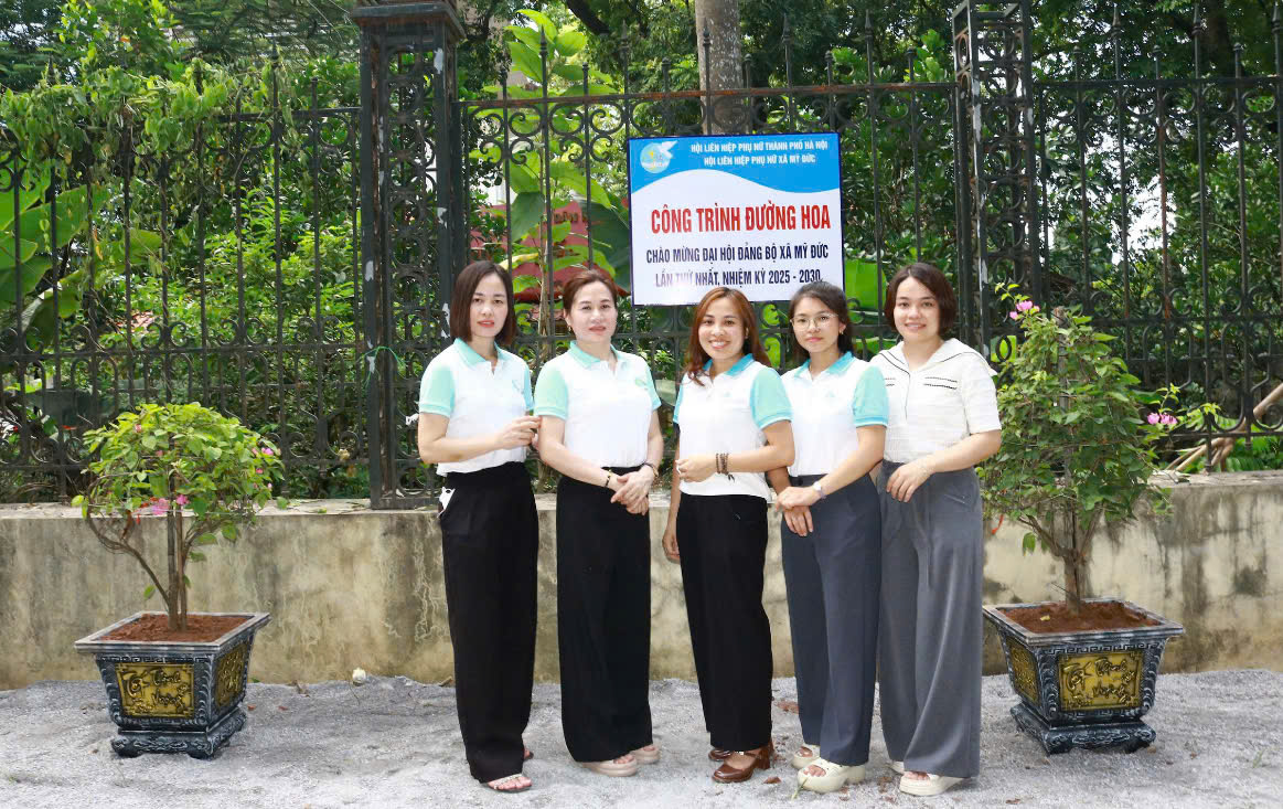 Hội Phụ nữ xã Mỹ Đức thi đua lập thành tích chào Mừng Đại hội Đảng bộ xã khóa 1- Ảnh 6.
