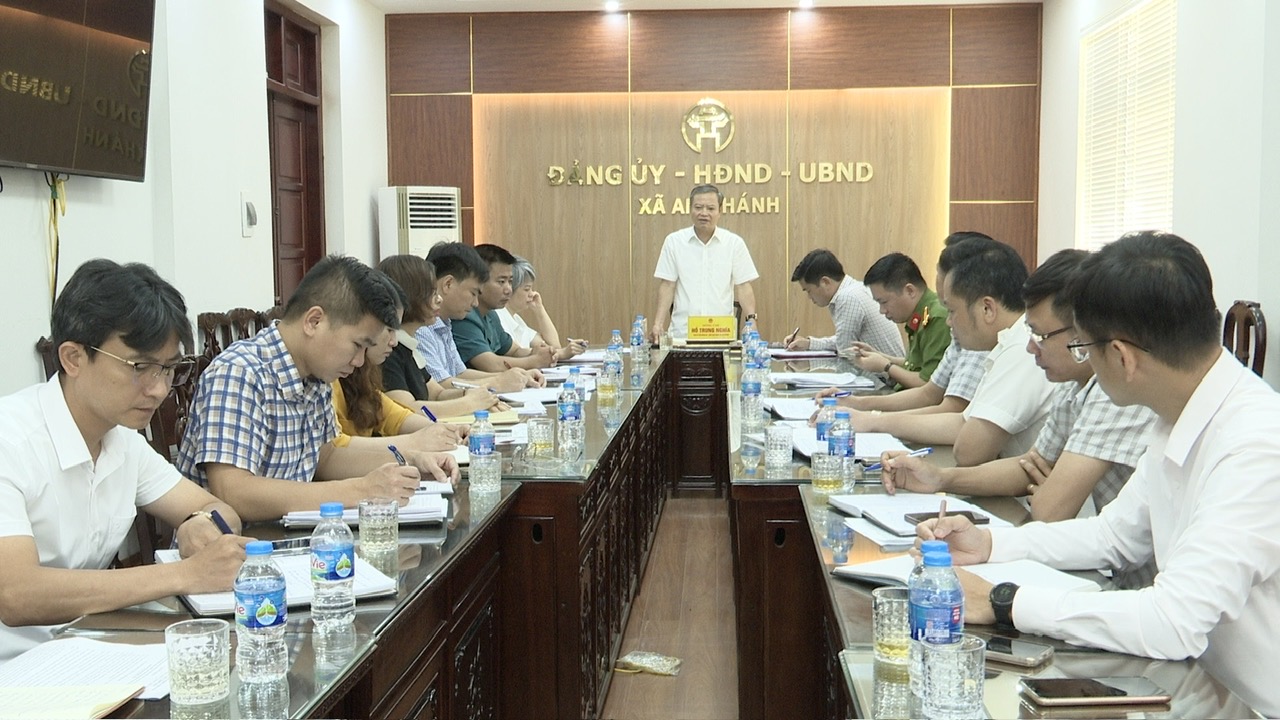 UBND xã An Khánh giao ban triển khai các nhiệm vụ trọng tâm tháng 8 năm 2025- Ảnh 1.