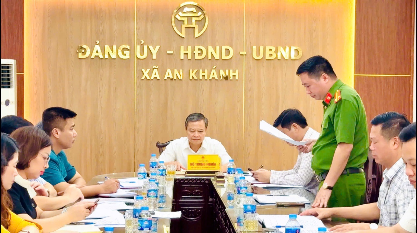 UBND xã An Khánh giao ban triển khai các nhiệm vụ trọng tâm tháng 8 năm 2025- Ảnh 3.