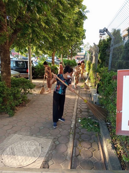 An Khánh ra quân tổng vệ sinh môi trường trên địa bàn xã- Ảnh 4.