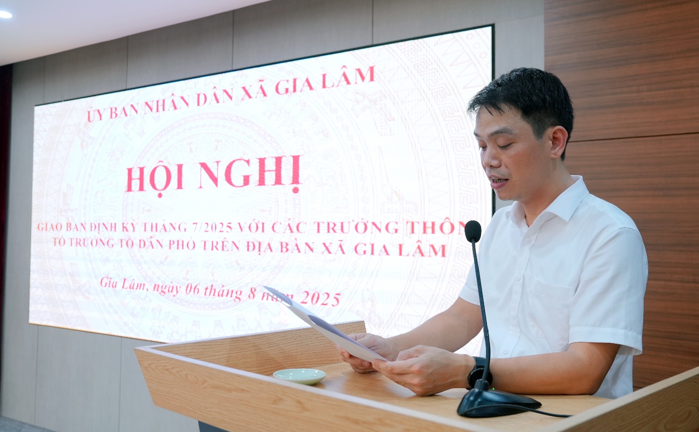 UBND xã Gia Lâm tổ chức hội nghị giao ban trưởng thôn, tổ trưởng TDP định kỳ tháng 7/2025- Ảnh 2.